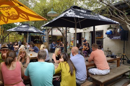 South Africa, Gauteng Province, Johannesburg, the 44 Stanley site was once a series of industrial 1930′s buildings and has been developed into a collection of speciality boutiques, foodie stops and design studios