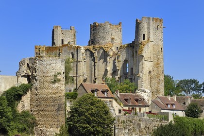 France, Allier (03), former province of Bourbonnais, the 13th century Bourbon l'Archambault castle