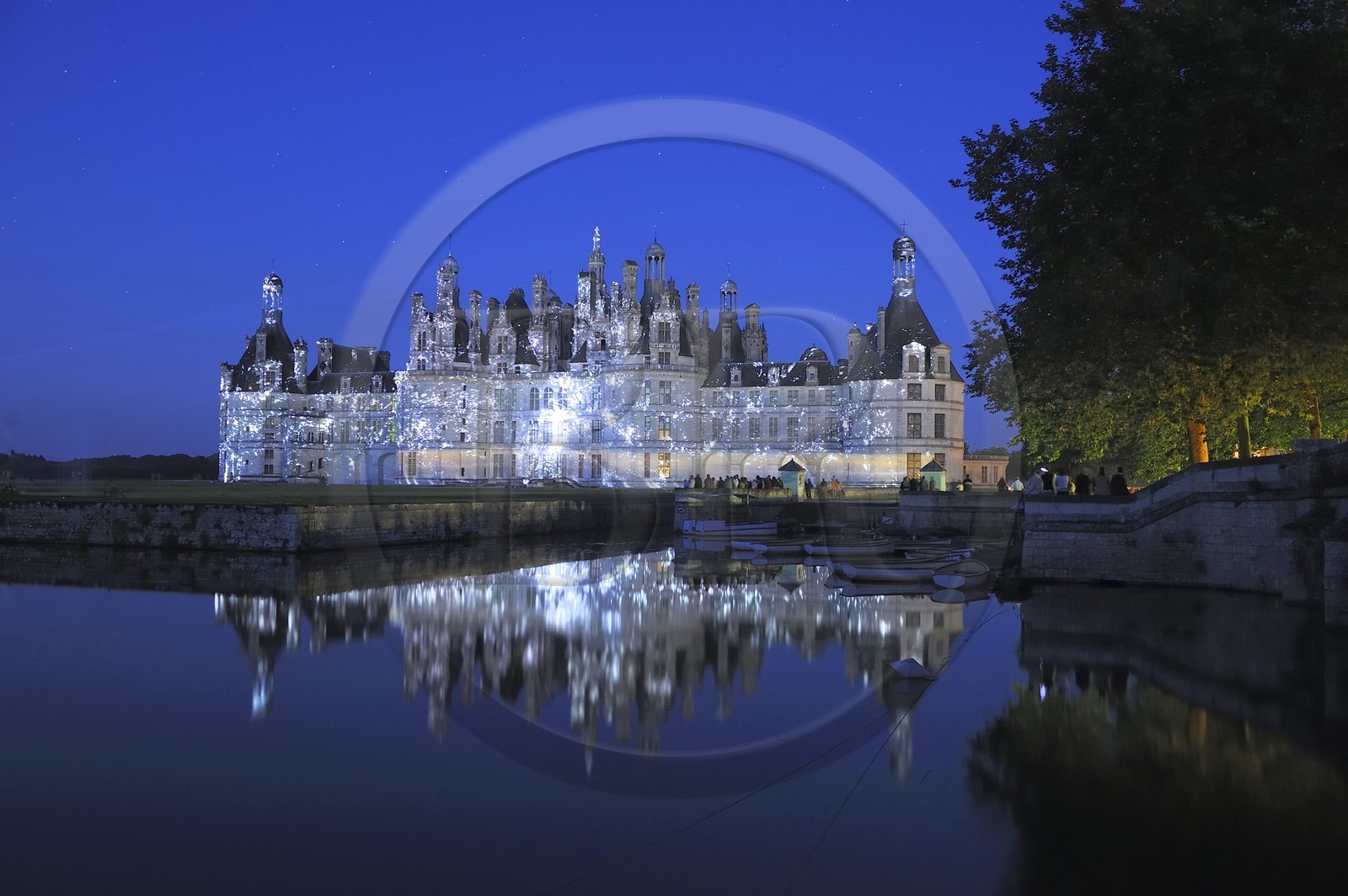 France, Loir et Cher (41), Vallée de la Loire classée Patrimoine Mondial de l' UNESCO, château de Chambord, son et lumière France, Loir et Cher (41), Vallée de la Loire classée Patrimoine Mondial de l' UNESCO, château de Chambord, son et lumière