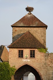 France, Bas Rhin, Dambach la Ville medieval north Gate