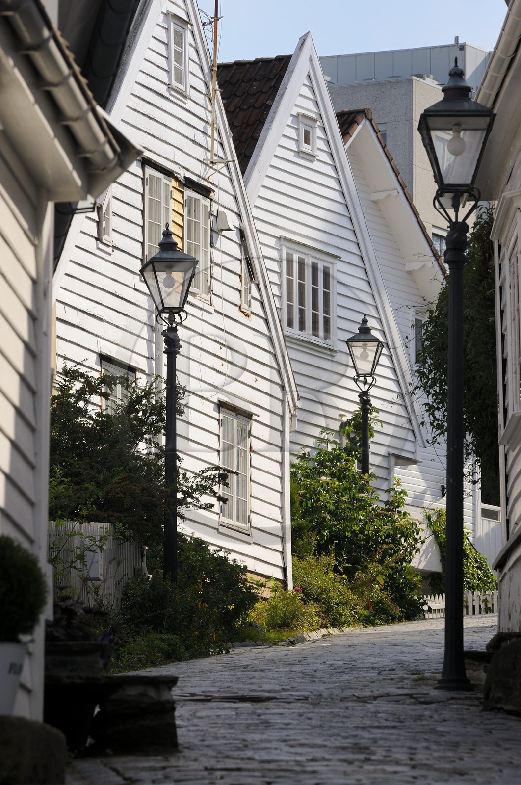 Norvège, Rogaland, Stavanger, maison en bois de la vieille ville