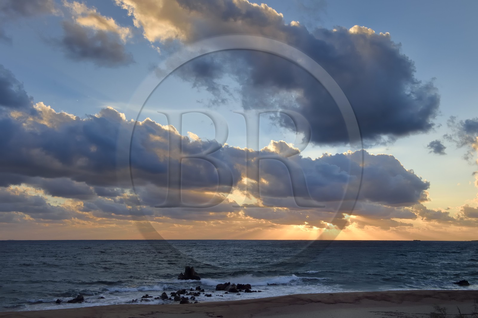France, Corse-du-Sud (2A), plage d'Abbartello