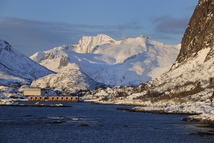 Norvège, Nordland, Îles Lofoten, le port de Svolvaer