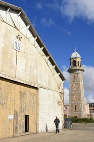 France, Seine Maritime, Le Havre, l'Eure district, the docker's bell (1911) paced the working day