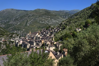 France, Alpes-Maritimes, Roya Valley (Nice hinterland), at the foot of the Mercantour National Park, Saorge