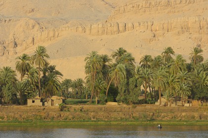 Egypte, Haute Egypte, vallée du Nil, le Nil entre Louxor et Esna