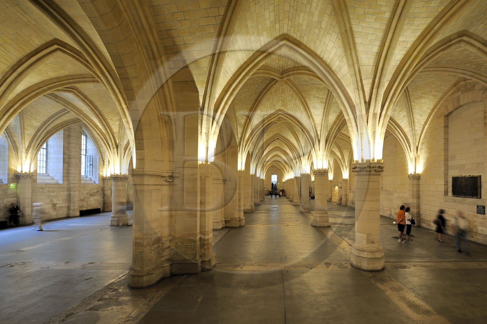 France, Paris (75), Ile de la Cité, la Conciergerie dans le Palais de Justice, la salle des Gens d'armes (1302)