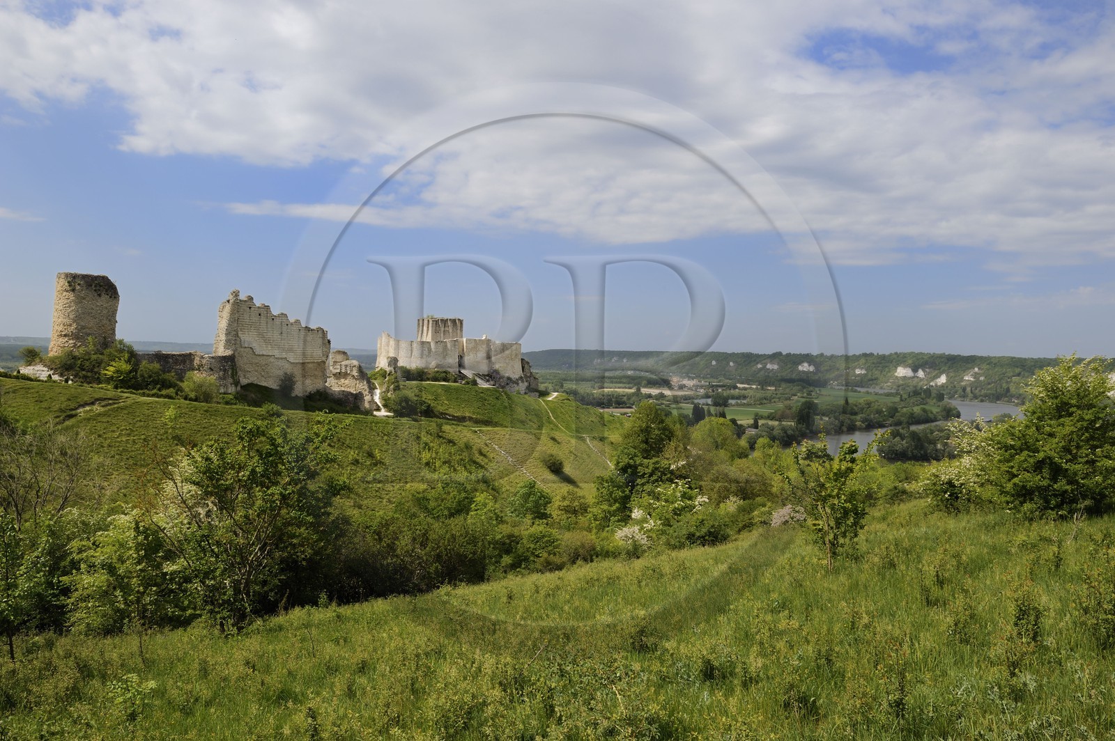 France, Eure (27), Les Andelys, Château-Gaillard, forteresse du XIIe siècle construite par Richard Coeur de Lion