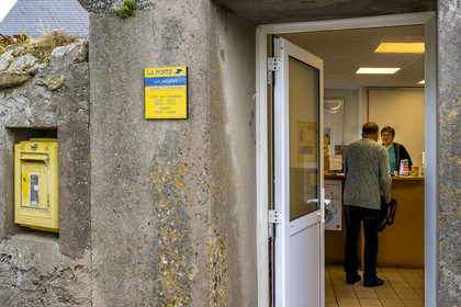 France, Finistère, Iroise Sea, Molene Island, the only post office