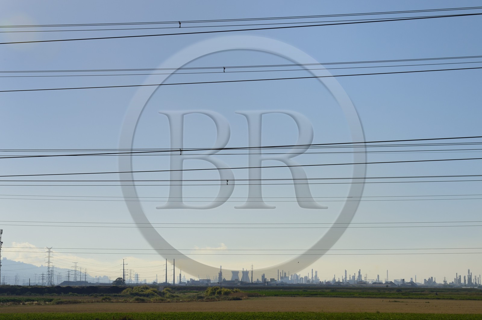 Israel, Haïfa, zone industrielle et raffinerie de pétrole