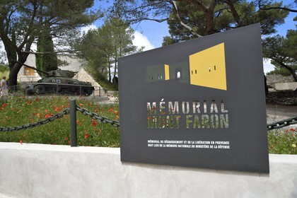 France, Var, Toulon, Mount Faron, memorial of the landing in Provence