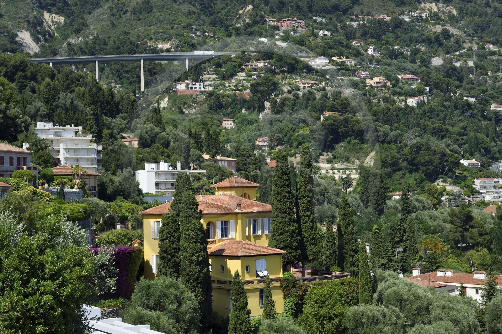 France, Alpes-Maritimes (06), Menton, quartier de Garavan, villa Regard sur Saint-Antoine