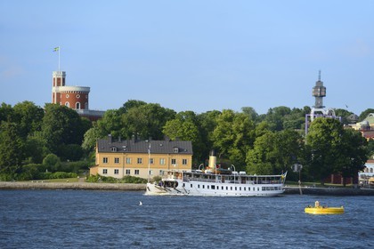 Suède, Stockholm, Ile de Kastellholmen, chateau de Kastellholmen