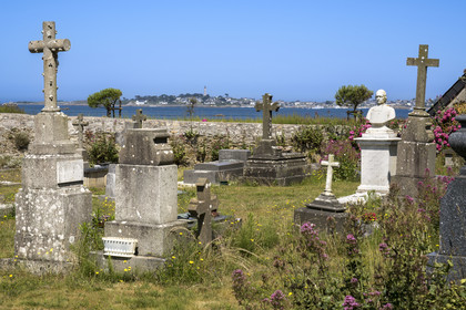 France, Finistère (29), Roscoff, cimetière de la ville