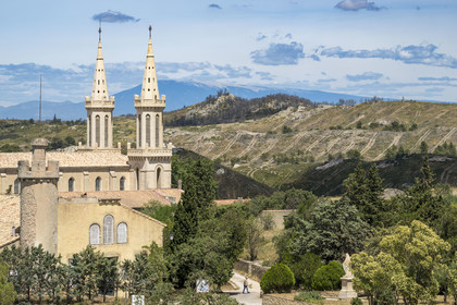 France, Bouches-du-Rhône (13), Tarascon, La Montagnette, abbaye Saint-Michel de Frigolet (XIIe siècle)