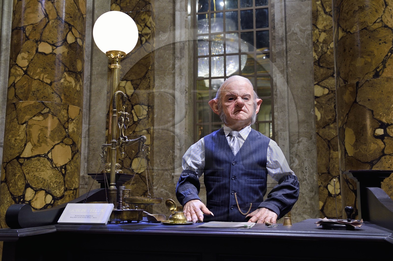 Royaume-Uni, Hertfordshire, Leavesden, Leavesden Film Studios, Harry Potter Studio Tour London, les coulisses du tournage des 8 films de Harry Potter, Gringotts, la banque des sorciers gardée par les Gobelins