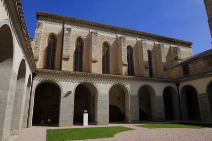 France, Aude, village of Caunes-Minervois, Benedictine abbey founded in 780