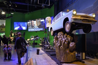 United Kingdom, Hertfordshire, Leavesden, Leavesden Film Studios, Harry Potter Studio Tour London, the scene of the eight Harry Potter movies' making of, the secrets of special effects making of, the Whomping Willow and the Ford flying car