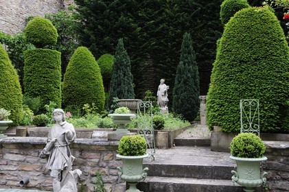 France, Côte d'Or (21), Dijon, jardin de l'Hôtel particulier Maleteste