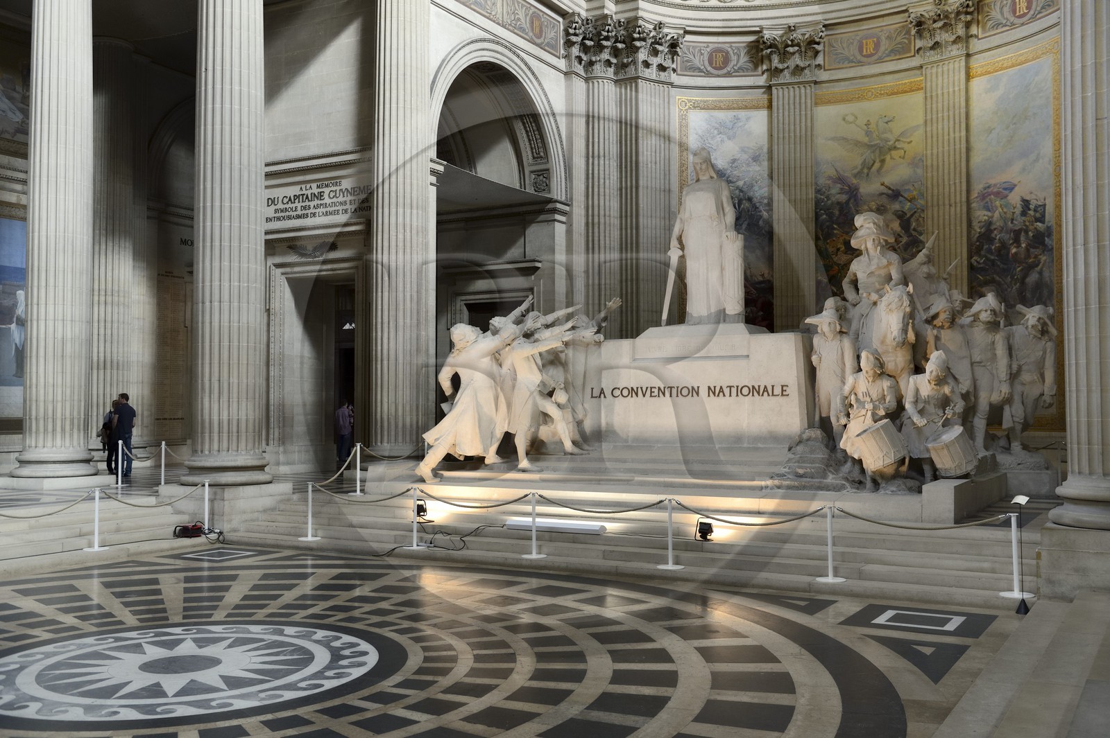 France, Paris (75), le Panthéon, la nef, sculpture La Convention Nationale par Sicard