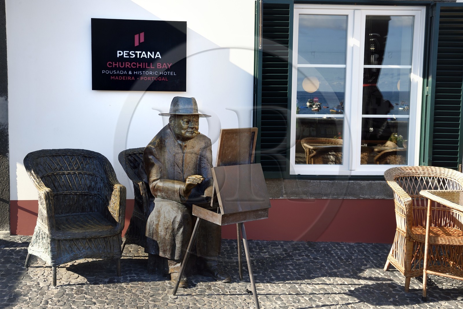 Portugal, Ile de Madère, le village de pêcheurs de Camara de Lobos où Winston Churchill aimait venir se reposer
