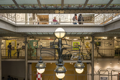 Belgium, Brussels, Belgian Comic Strip Center (Comic Strip Museum) installed in an Art nouveau building designed by Victor Horta in 1906