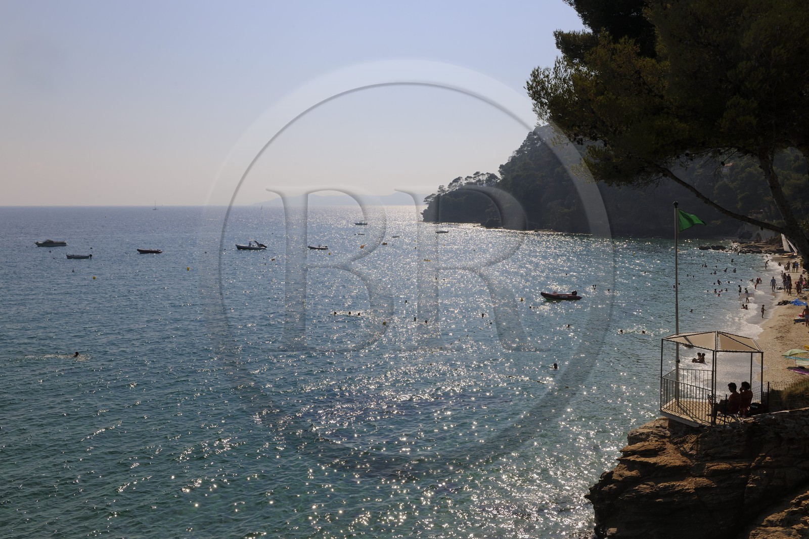 France, Var, côte des Maures, beach of Le Rayol Canadel sur Mer
