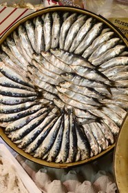 Espagne, Andalousie, Almeria, Marché Central, sardines