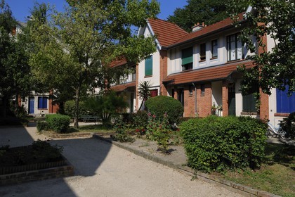 France, Paris (75), quartier de la Butte-aux-Cailles, la Petite Alsace rue Daviel