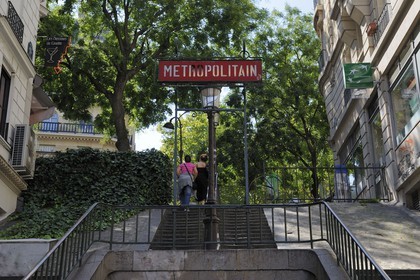 France, Paris (75), station de metro Lamarck-Caulaincourt