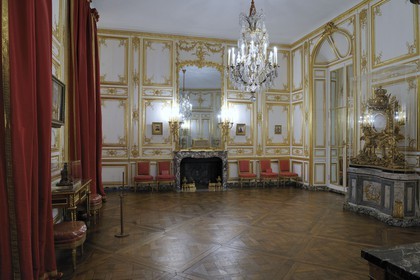 France, Yvelines (78), château de Versailles, appartement privé du Roi ou appartement de Louis XV, salle à manger Des Retours de Chasse