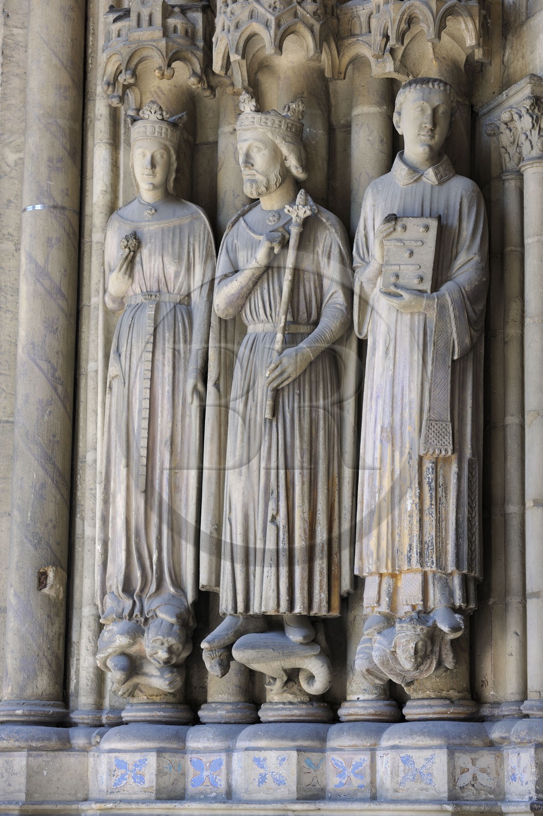 France, Paris (75), église Saint-Germain-l' Auxerrois le porche