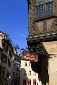 France, Bas-Rhin (67), Strasbourg, la maison Kammerzell (15ème siècle) sur la place de la cathédrale