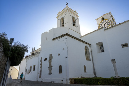 Portugal, Algarve, Tavira, la vieille ville, Igreja Matriz da Santa Maria do Castelo (église Sainte-Marie-du-Chateau)