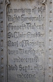 United Kingdom, Scotland, Midlothian, Roslin, Rosslyn Chapel, the tomb of Francis Robert Saint Clair, 4th Earl of Rosslyn