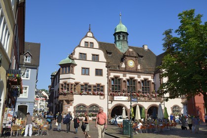 Germany, Baden-Wurttemberg, Freiburg im Breisgau, the city hall on Rathausplatz