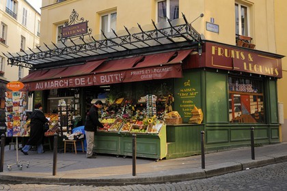France, Paris (75), la Butte Montmartre, la Maison Collignon épicerie d'Amélie Poulain