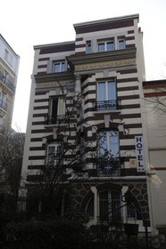 France, Val-de-Marne (94), Vincennes, petit hôtel de 1907 au 7 rue Eugénie-Gérard