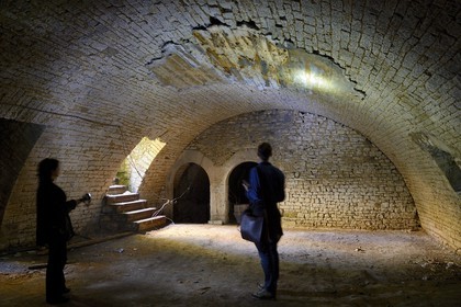 France, Meuse, Verdun, the citadel, the former monks' cellar that is a vestige of the Saint Vanne abbey