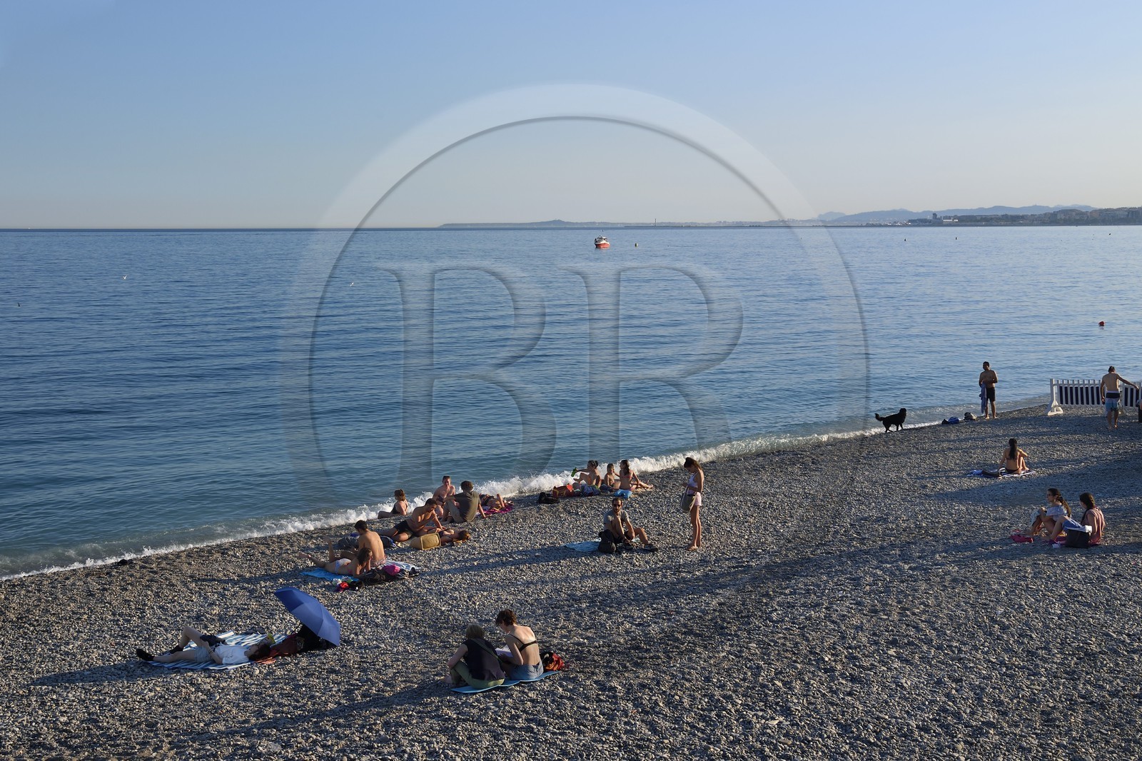 France, Alpes-Maritimes (06), Nice, la plage de la Promenade des Anglais