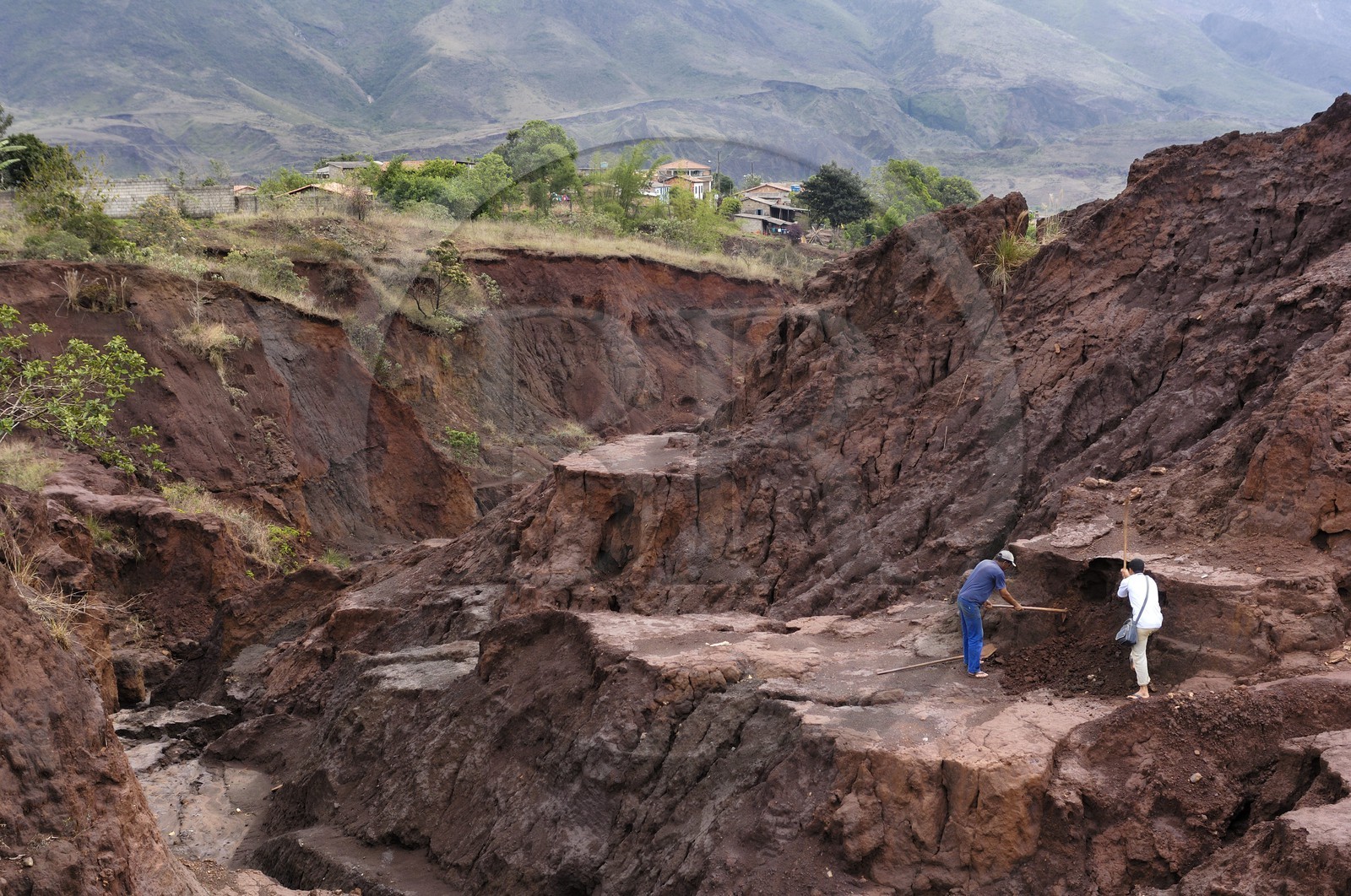 Brésil, Etat du Minas Gerais, région de Ouro Preto, mine à ciel ouvert de pierres précieuses (Route de l'or, Estrada Real)