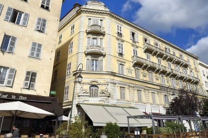 France, Corse-du-Sud (2A), Ajaccio, les anciens Grands Magasins Lanzi sur le boulevard du Roi Jerome crées sous Napoléon III sur le modèle des Grands Magasins du Printemps