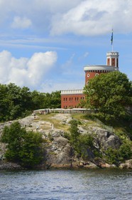 Suède, Stockholm, Ile de Kastellholmen, chateau de Kastellholmen