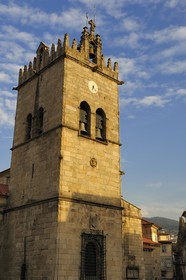 Portugal, Minho region, Guimaraes, town listed as World Heritage by UNESCO, conventual church of Nossa Senhora da Oliveira on Largo da Oliveira square