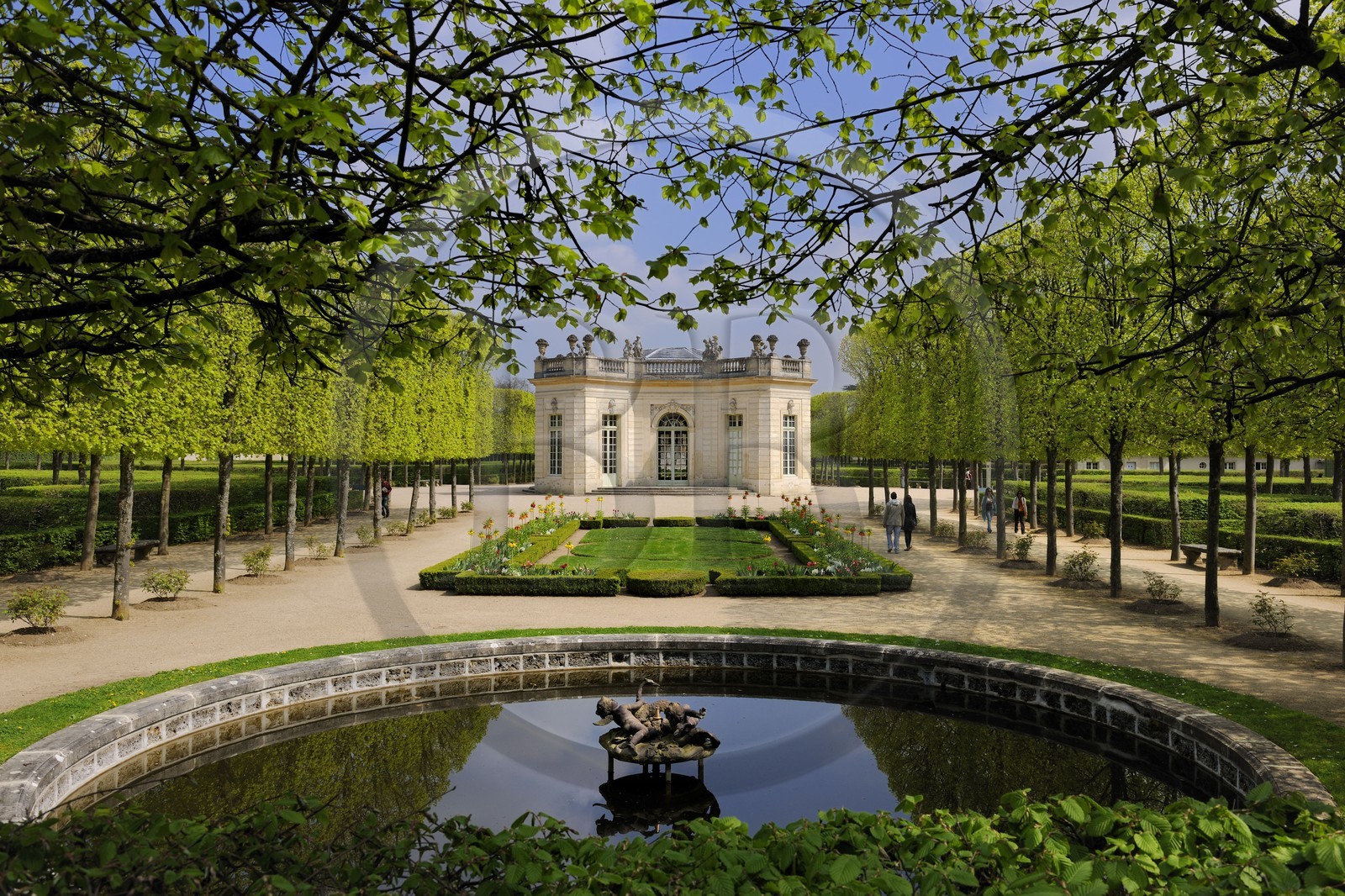 France, Yvelines (78), château de Versailles, classé Patrimoine Mondial de l'UNESCO, le domaine de Marie-Antoinette, le Petit Trianon, le Pavillon Français