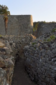 Zimbabwe, Masvingo province, the ruins of the archaeological site of Great Zimbabwe, UNESCO World Heritage List, 10th-15th century, exterior wall of the Great Enclosure
