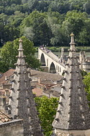 France, Vaucluse, Avignon, Saint-Bénézet bridge (Avignon bridge) listed as World heritage by UNESCO