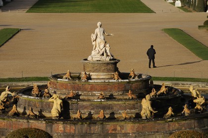 France, Yvelines, parc du Chateau de Versailles, listed as World Heritage by UNESCO, the Latona Basin