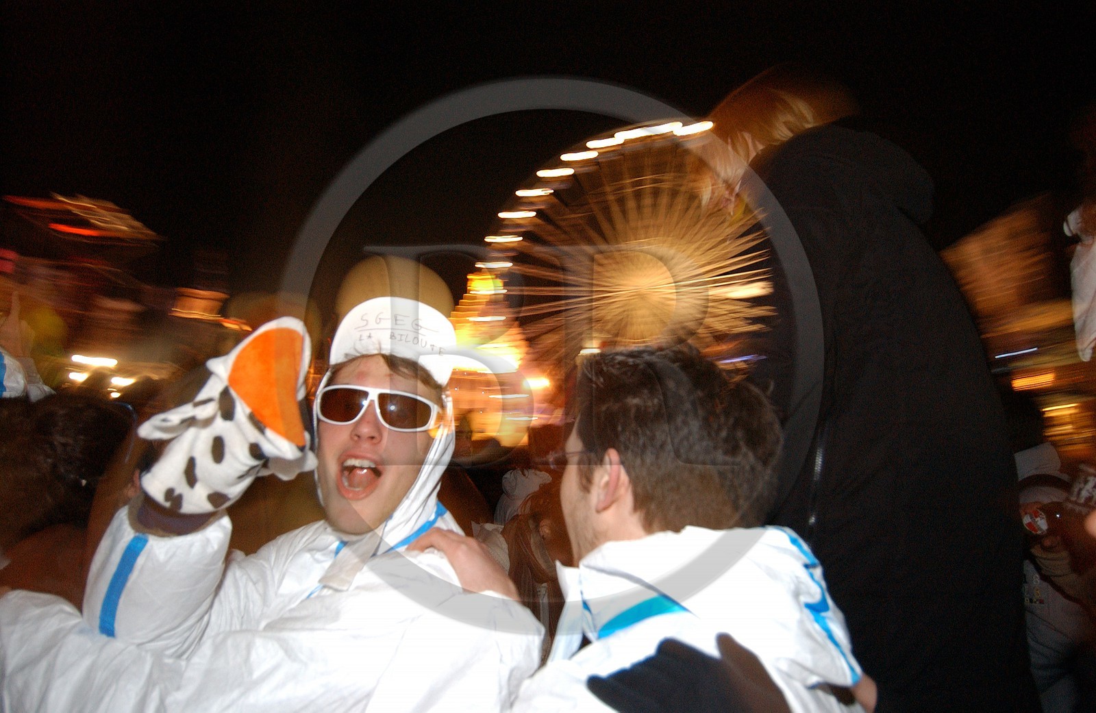 France, Nord (59), soirée inaugurale de Lille 2004, bal blanc sur la Grand' Place (place Charles de Gaulle)