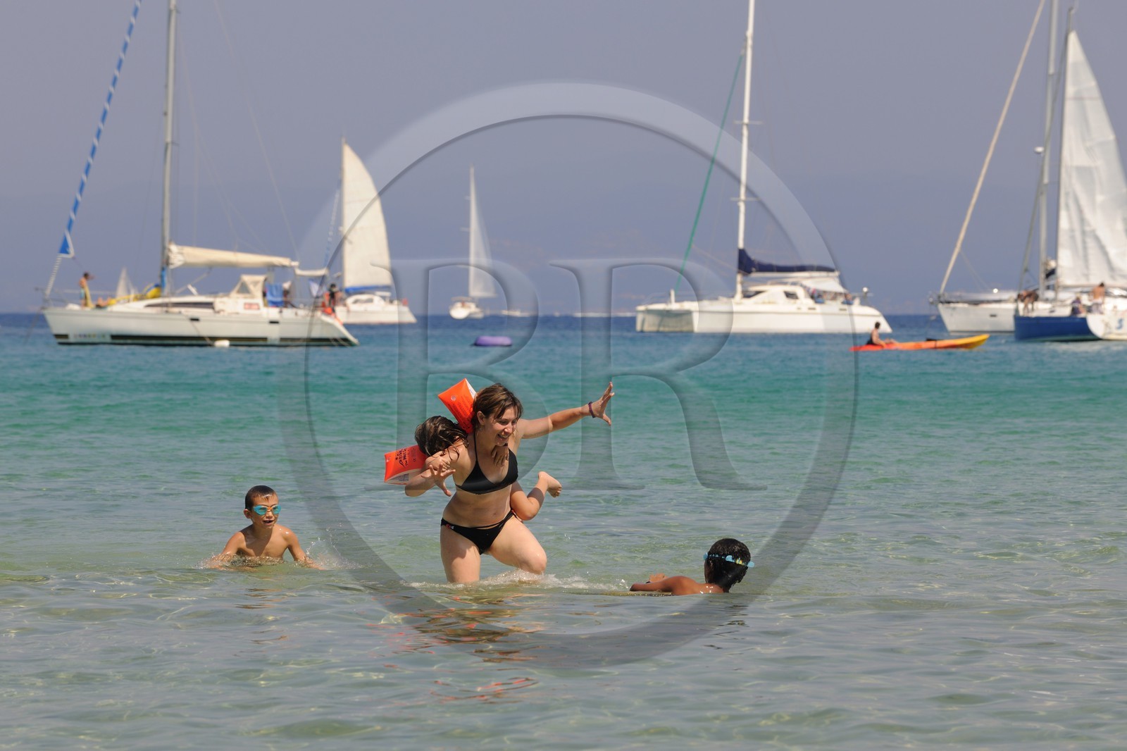 France, Var (83), Iles d'Hyères, parc national de Port-Cros, île de Porquerolles, la Plage Notre Dame